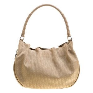 Dior Beige Diorissimo Canvas and Leather Lovely Hobo